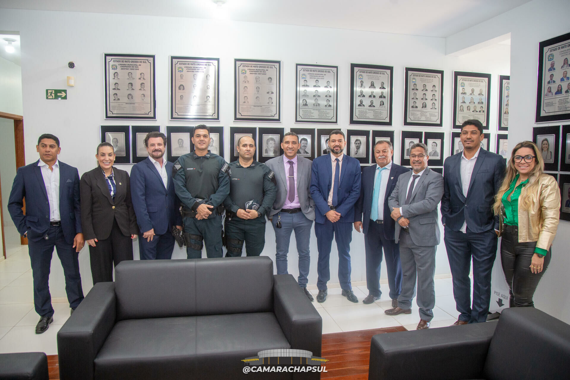 Imagem de compartilhamento para o artigo Câmara Municipal recebe novo comandante da Polícia Militar de Chapadão do Sul da MS Todo dia